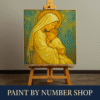 Paint By Number Holy Mother & Child Serenity Religious Painting Kit For Adults Beginners | Spiritual DIY Paint By Numbers Canvas