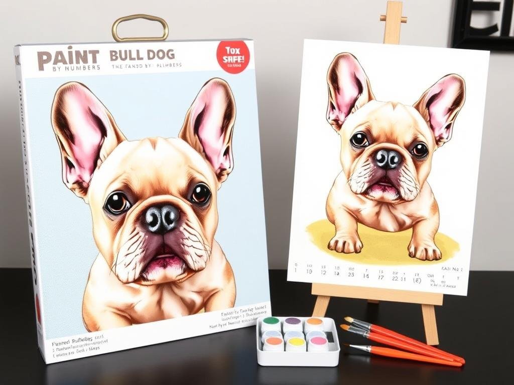 French Bulldog Paint by Numbers Kit