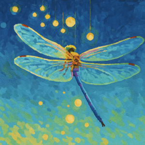 Whimsical Dragonfly Paint by Number Kit – Dreamy DIY Canvas – Enchanting Painting for Adults, Teens & Nature Lovers