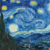 Paint By Number “Starry Night Sky” – Van Gogh Inspired Paint By Numbers For Adults Beginners | DIY Galaxy Art Kit