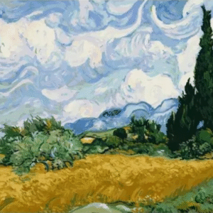 Paint By Number “Wheat Field Breeze” – Van Gogh Inspired Landscape Paint By Numbers For Adults Beginners | DIY Art Kit