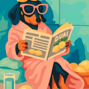 Paint By Number Dachshund Spa Time – Funny Dog Art DIY Painting Kit For Adults Beginners, Cute Relaxing Gift