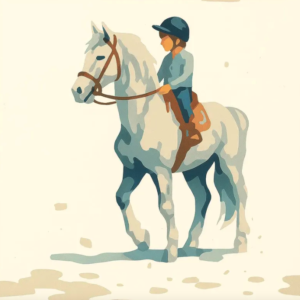 Equestrian Rider Paint by Number Kit – Elegant DIY Horse Canvas – Timeless Painting for Adults, Kids & Horse Lovers